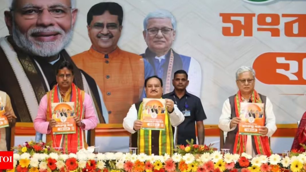 BJP Releases TTAADC Poll Manifesto in Tripura