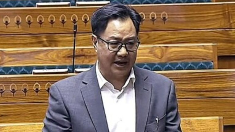 Kiren Rijiju Blames Opposition for Bill Defeat