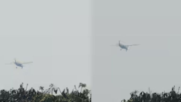 Low-Flying Aircraft Crashes in Chhattisgarh Forest