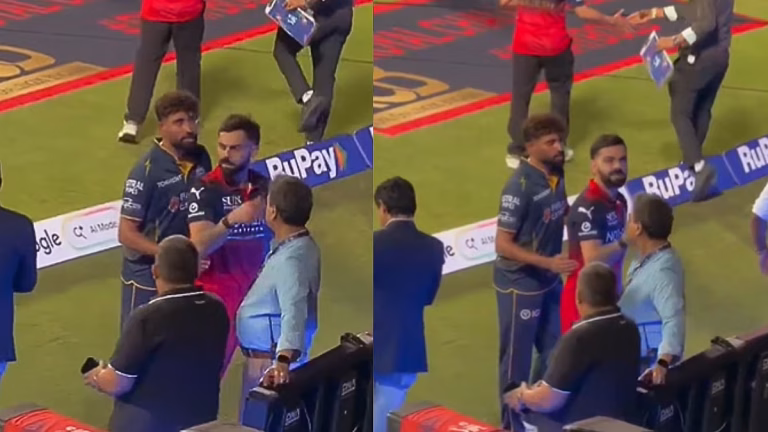 IPL 2026: Mohammed Siraj’s Surprise Hug Scares Virat Kohli