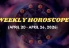 Weekly Horoscope: April 20 – April 26, 2026 Weekly Horoscope: April 20 – April 26, 2026