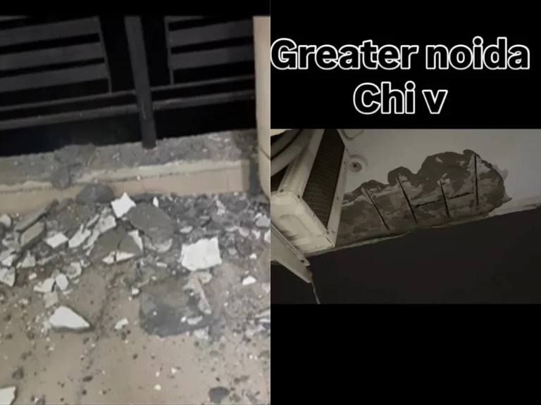 "₹1 Crore For This?": Greater Noida Resident Records Terrifying 2 AM Balcony Collapse