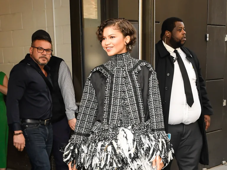 Zendaya Switches Style Direction With Edgy Erdem Look During ‘The Drama’ Press Tour
