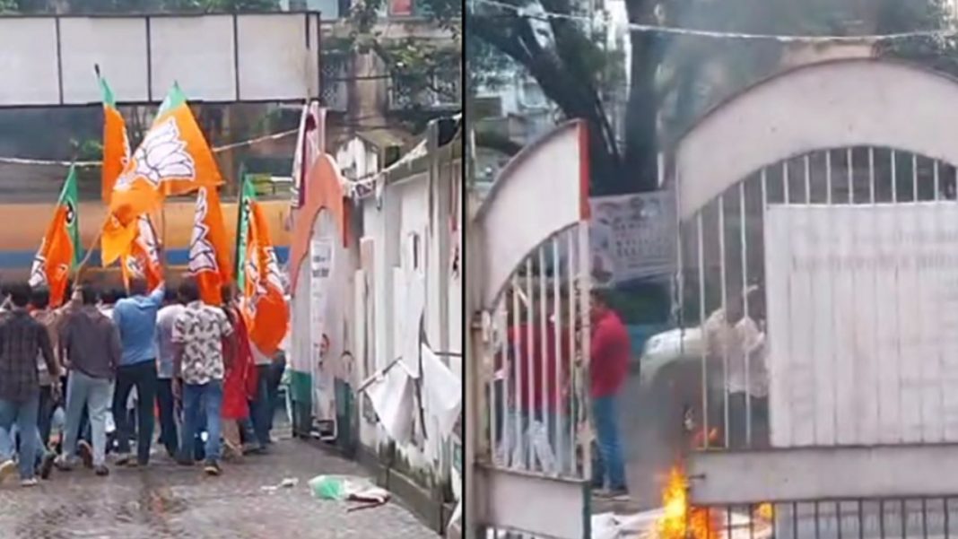 Kolkata Congress Office Turns Violent