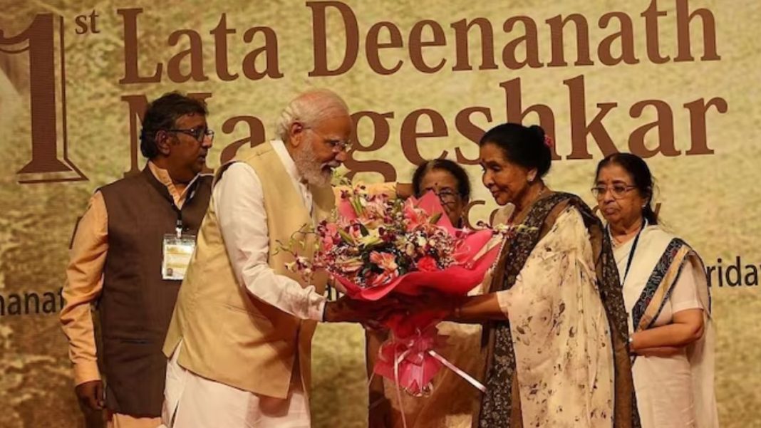 PM Modi Pays Tribute to Asha Bhosle, Music Legend