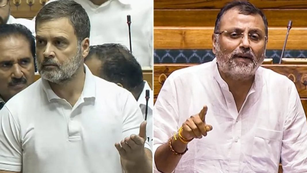 Rahul Gandhi, Nishikant Dubey Clash Over Caste Census