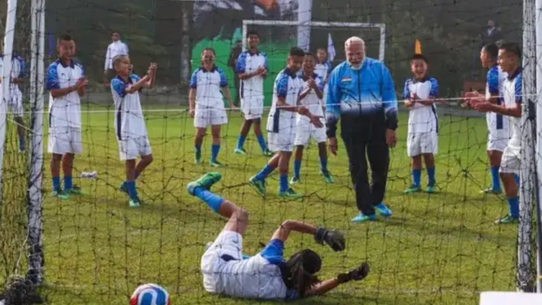 PM Modi’s Football Moment Sparks Political Buzz