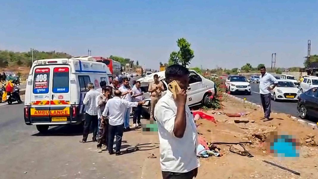 Six Women Killed In Sabarkantha NH-48 Crash