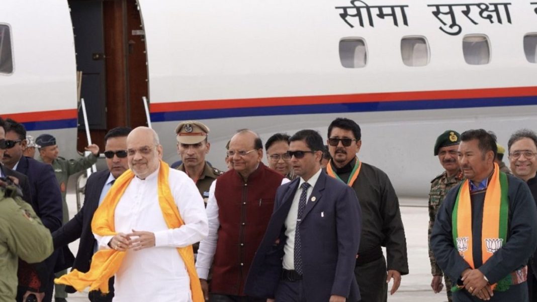 Amit Shah In Leh For First International Buddha Relics Display