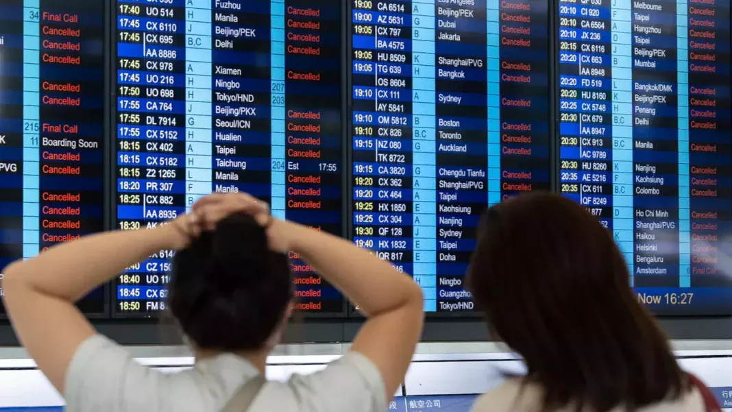 Flight Cancellation And Delay Leave Thousands Stranded Across China