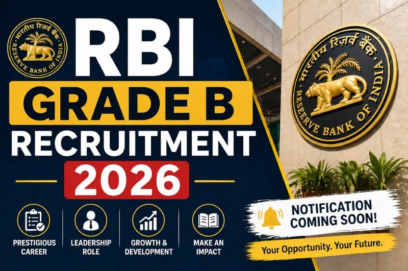 RBI Grade B Recruitment 2026: Official Notification And Key Details