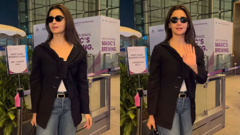 Alia Bhatt Stuns in Minimalist Chic as She Jets Off for Cannes 2026