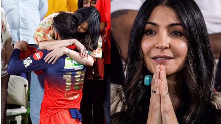 IPL 2026: Anushka Sharma Hugs Virat Kohli, Wears A Radha Naam Jap Counter Ring After RCB Storms Into Finals