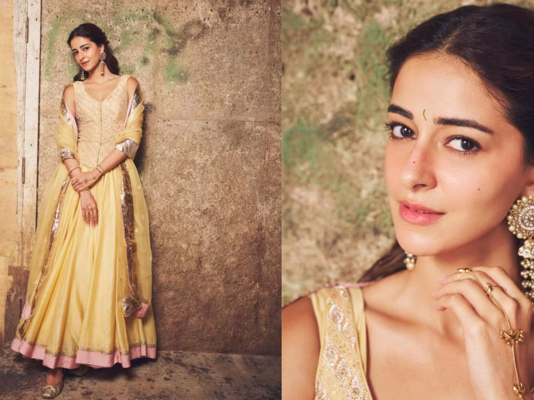 Ananya Panday’s Ethereal Butter-Yellow Ensemble Deserves A Spot On Your Festive Mood Board