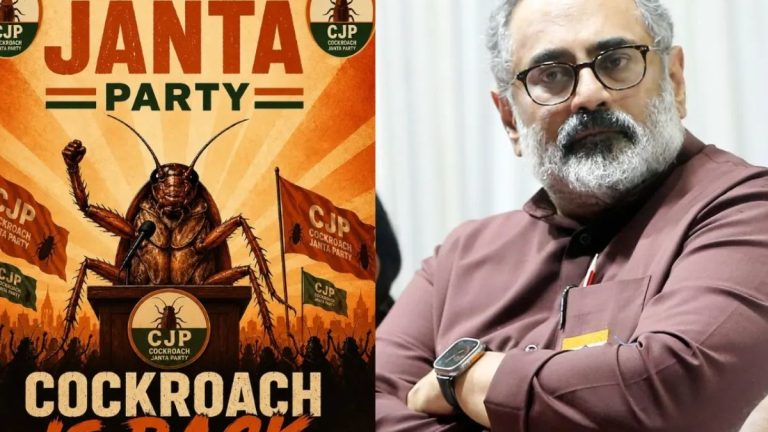 BJP Leader Rajeev Chandrasekhar Targets Viral Cockroach Party Campaign