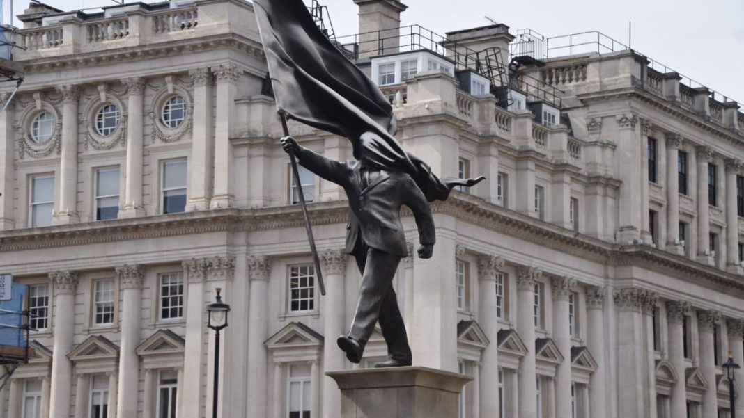 Banksy Unveils Provocative Statue in Central London Critiquing Blind Patriotism