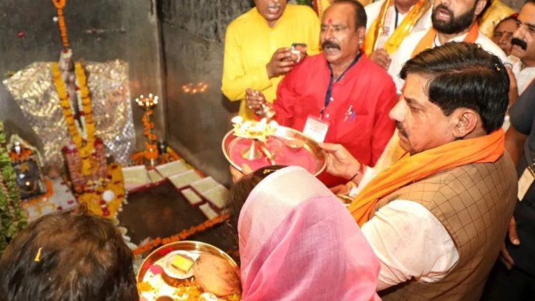 CM Mohan Yadav Offers Prayers At Bhojshala In Dhar