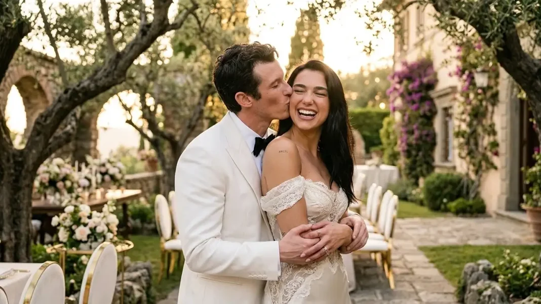 Dua Lipa Turns Heads In Chic White Bridal Look As She Marries Callum Turner In Intimate Ceremony