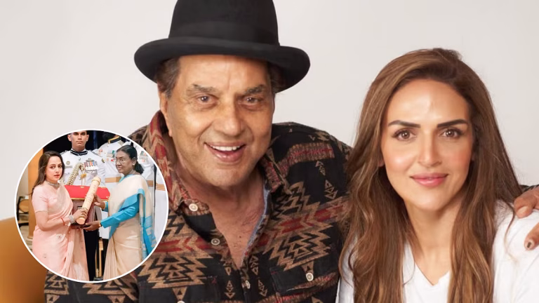 Esha Deol Gets Emotional As Hema Malini Receives Late Dharmendra’s Padma Award