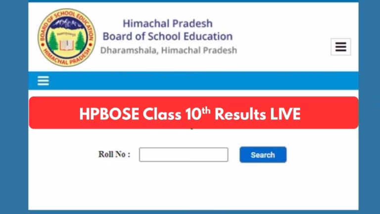 HPBOSE Class 10 Result 2026 Declared: Overall Pass Percentage Stands at 83.87% How To Check Result?
