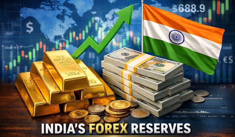 India’s Forex Reserves Rise By $6.2 Billion To Nearly $697 Billion; Gold Holdings See Sharp Jump