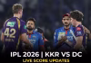 KKR vs DC Live Score: KL Rahul Smashes 25-Ball Fifty As Delhi Capitals Reach 135/3 KKR vs DC Live Score: KL Rahul Smashes 25-Ball Fifty As Delhi Capitals Reach 135/3