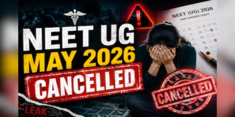 NTA Cancels NEET UG 2026 Over Paper Leak, Fresh Exam To Be Held Soon
