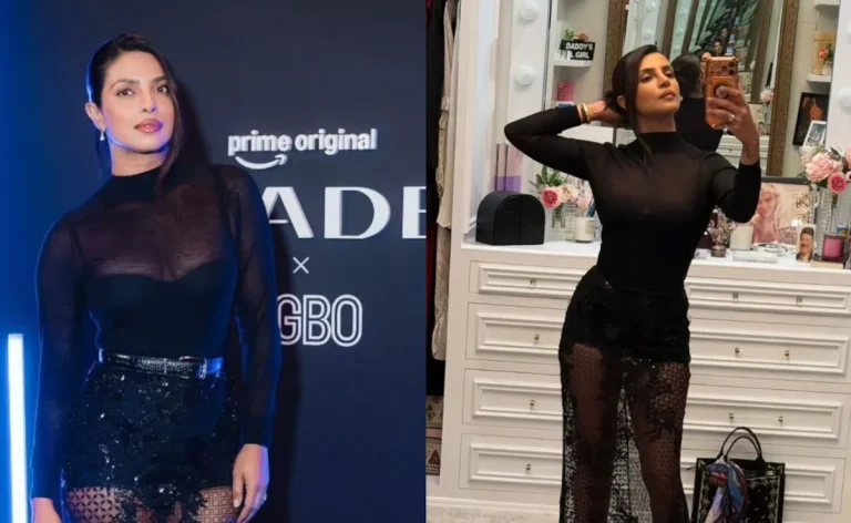 Priyanka Chopra Steals The Show in Sheer Black Dress at Citadel 2 Screening