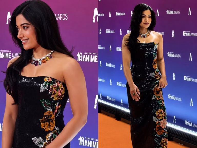 Rashmika Mandanna Turns Heads In Stunning Prabal Gurung Gown At Crunchyroll Anime Awards 2026