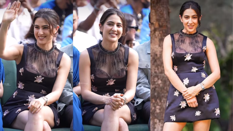 Sara Ali Khan Sets Promotional Style Goals in Floral Mini Dress