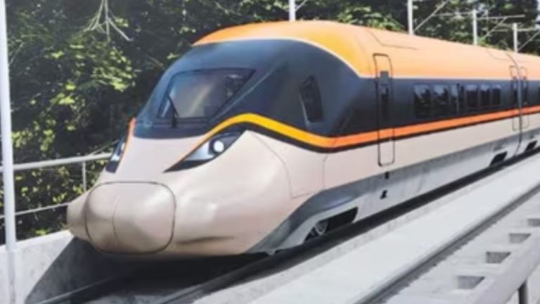 First Glimpse Of India’s Bullet Train Revealed In Delhi