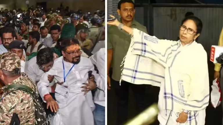 EVM Row In Bhabanipur: BJP, TMC Workers Clash Outside Centre