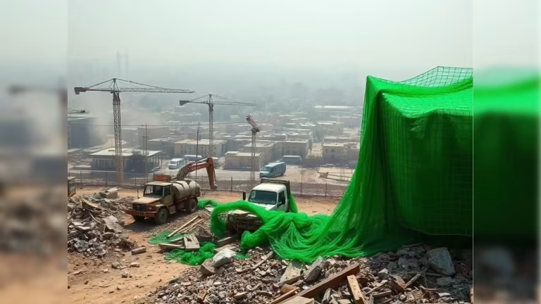 Why Green Nets Alone Cannot Fix Delhi’s Construction Dust Pollution Problem