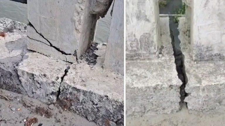Traffic Restricted After Bihar Bridge Pillar Subsides In Araria