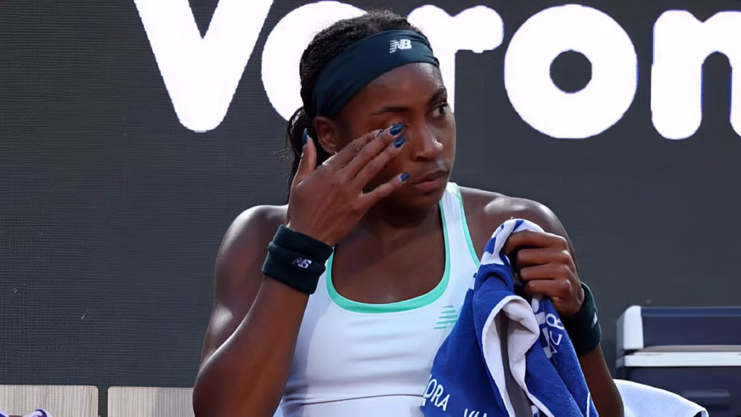 Coco Gauff Smashes Racket Against Her Head in Emotional Italian Open Final Defeat