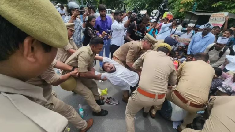 69,000 Teacher Recruitment Candidates Crawl In Protest In Uttar Pradesh
