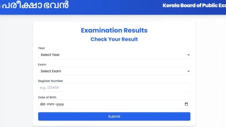 Kerala Plus Two Result Released On Official Websites