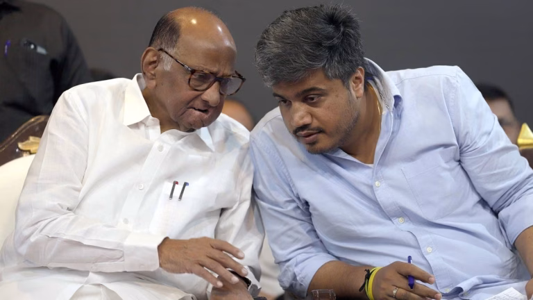 NCP Alleges Rohit Pawar Threatened Sharad Pawar Over Election Ticket, BJP Entry Claim Sparks Fresh Political Row