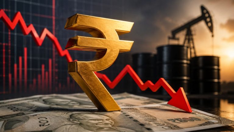 Rupee Hits Fresh Record Low Of 96.93 Against Dollar Amid Oil Surge, Global Uncertainty