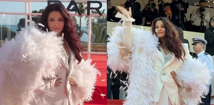 Aishwarya Rai Bachchan Stuns Cannes 2026 In Dramatic Feathered Power Suit By Cheney Chan