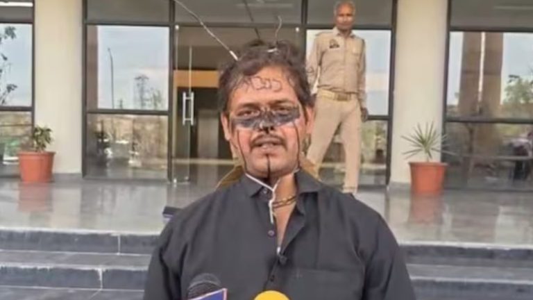 Man Dresses As Cockroach During Viral Protest In Mathura