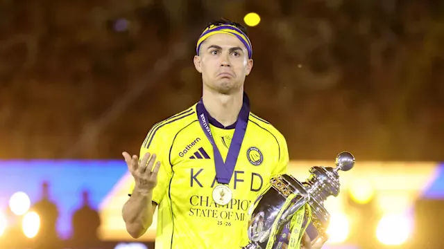 Cristiano Ronaldo Celebrates Saudi League Title With Wild Drum Celebration
