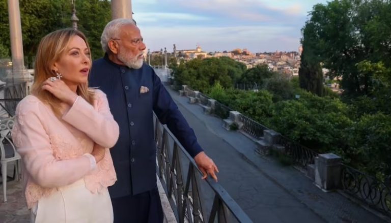 PM Modi In Italy Connects Rome And Varanasi As Ancient Eternal Cities