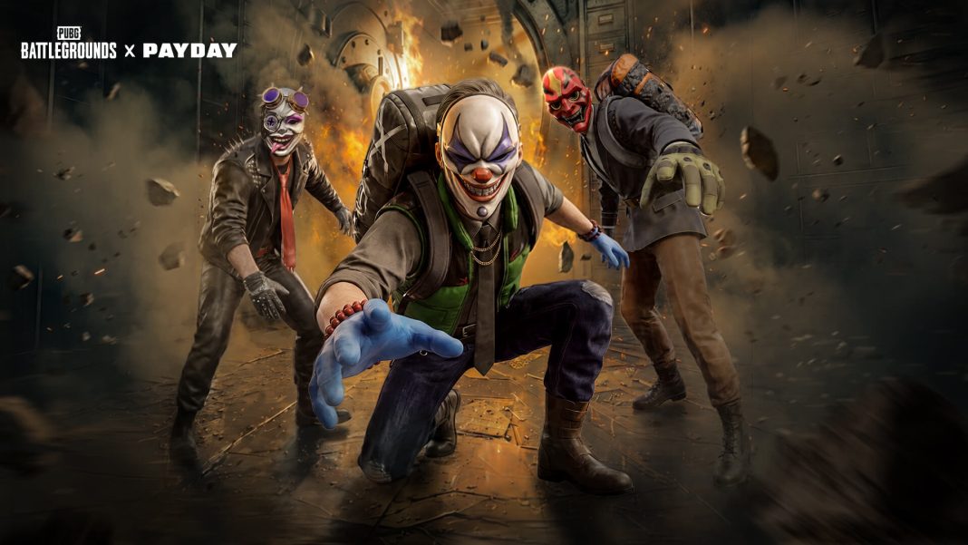 PUBG Battlegrounds Teams Up with Starbreeze for New 'Payday' PvE Heist Mode