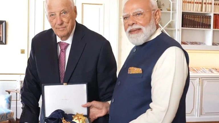 PM Modi Awarded Norway’s Highest Honour, Grand Cross, By King Harald V