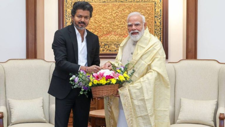 Vijay Meets PM Modi In New Delhi