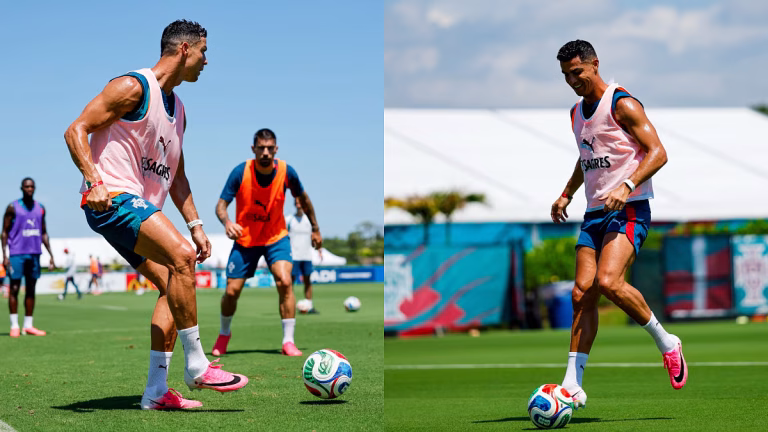 Cristiano Ronaldo Shares Intense Portugal Training Photos