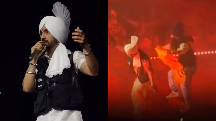 Pro-Khalistan Protester Storms Diljit Dosanjh's Concert Stage, Arrested