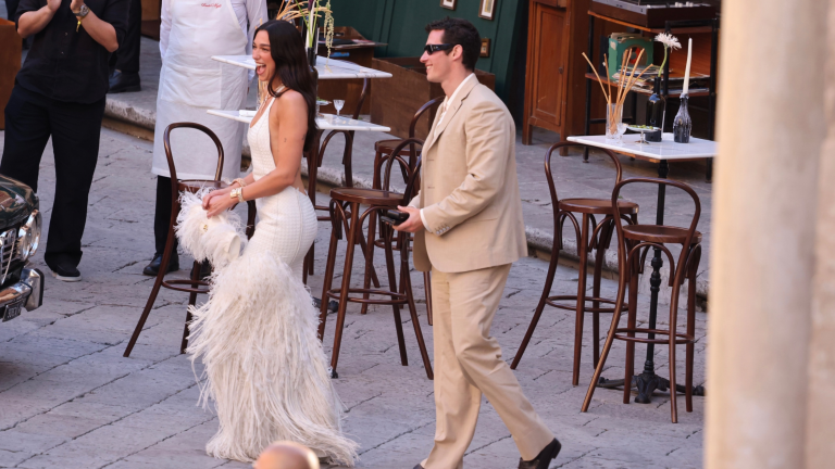 Dua Lipa And Callum Turner's Sicilian Wedding Celebrations Begin In Style