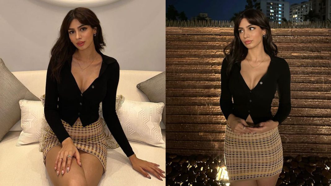 Khushi Kapoor Shows Two Chic Ways To Style A Mini Skirt, From Preppy Glam To Wild Cat Energy